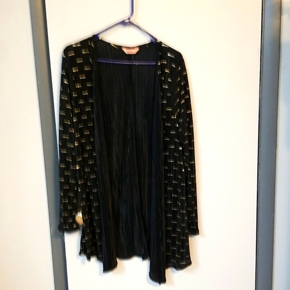 Black and gold cardigan